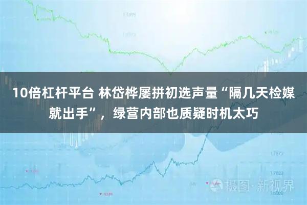10倍杠杆平台 林岱桦屡拼初选声量“隔几天检媒就出手”，绿营内部也质疑时机太巧